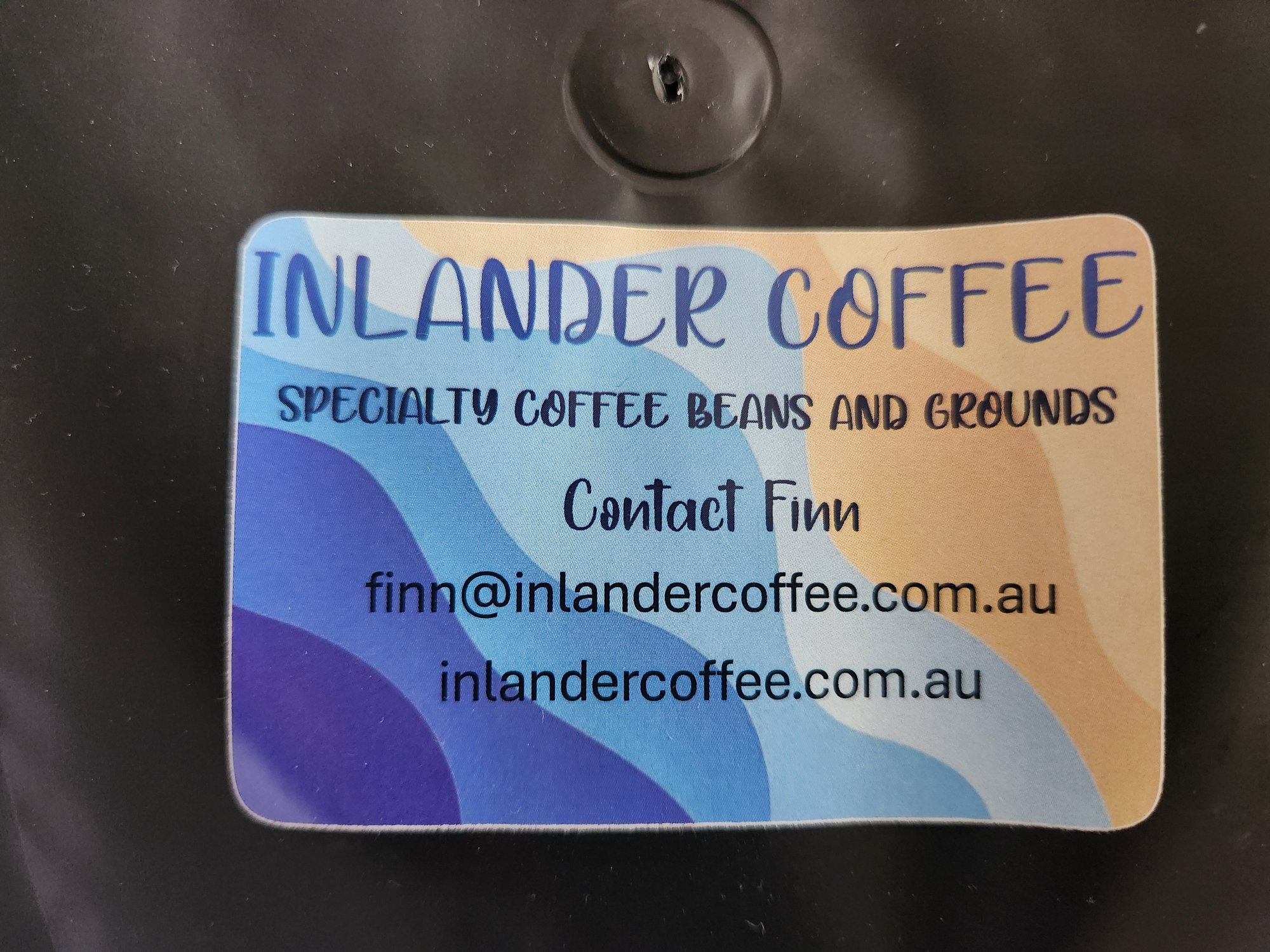 Inlander Coffee Contact Label